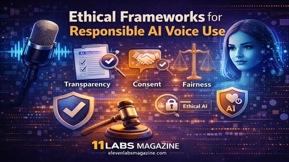 Ethical Frameworks for Responsible AI Voice Use - ElevenlabsMagazine