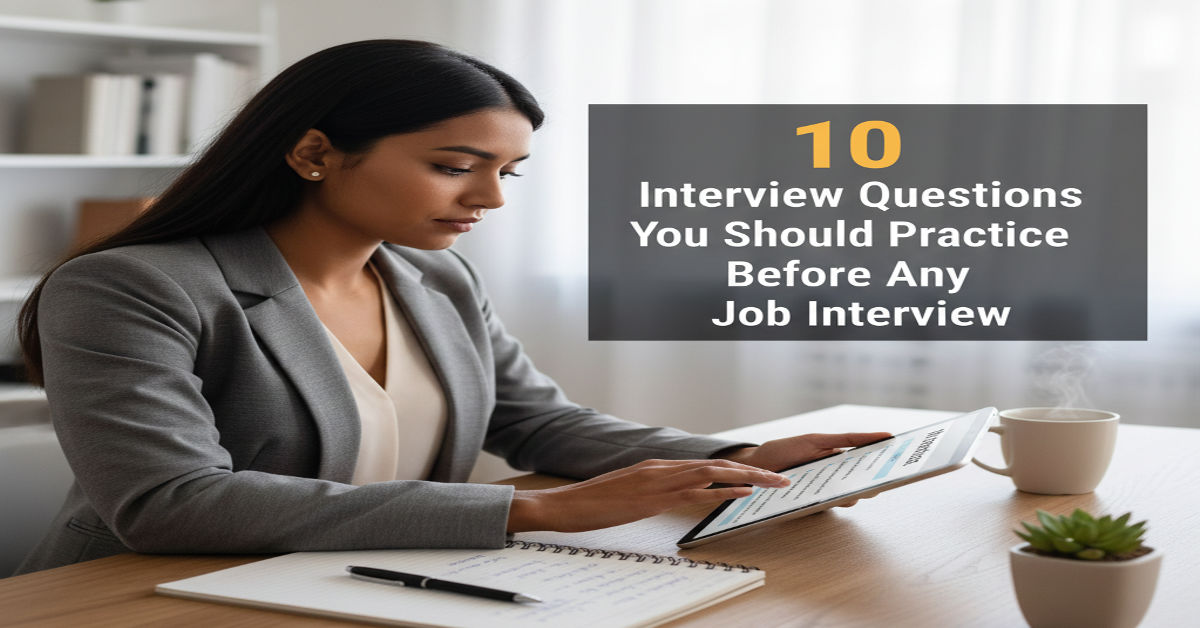 10 Interview Questions You Should Practice Before Any Job Interview