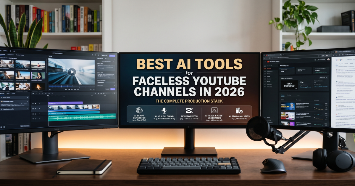 Best AI Tools for Faceless YouTube Channels in 2026